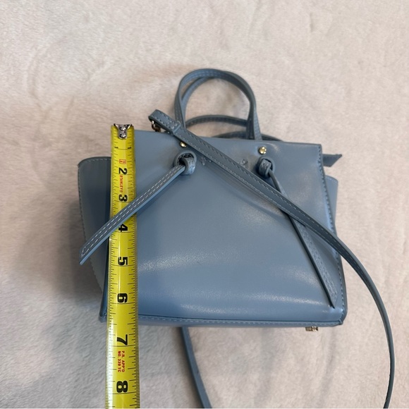 Like New! Zara Knotted Mini City Bag in Light Blue - Picture 6 of 14